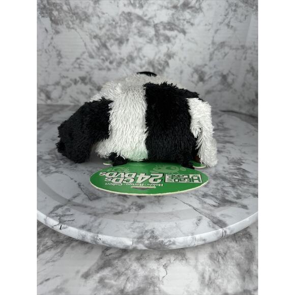 Vintage Plush White & Black Dog Head Case 24 CD DVD Holder Zipper by Head Case - Picture 3 of 11